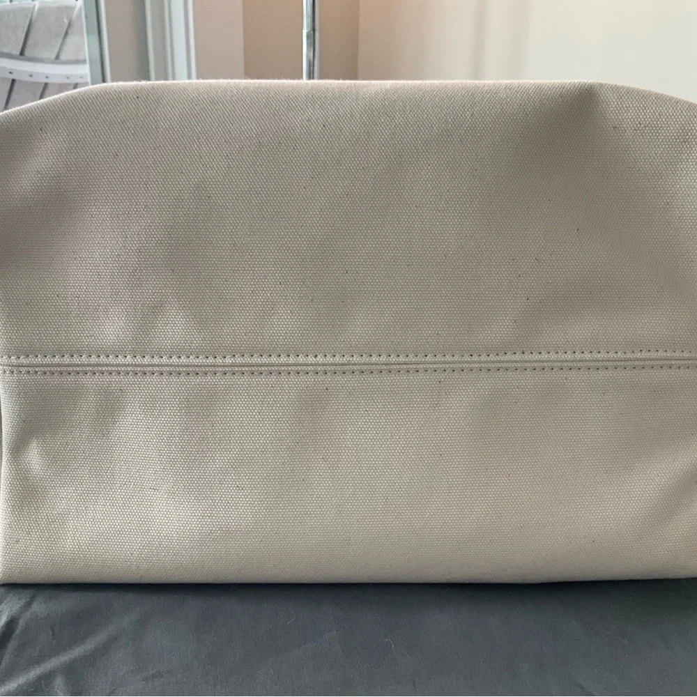 Balenciaga Tote JUMBO Ivory & Black Canvas Bag - Picture 7 of 13